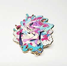 Hazbin Hotel Beelzebub Hunter Flower Enamel Pin GOLD HELLUVA BOSS 🐝👑