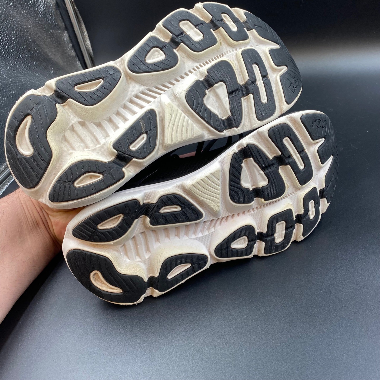 Hoka Gaviota 5 Running Shoes Women 9 Black White Stability 1134235 BWHT Mesh thumbnail 5