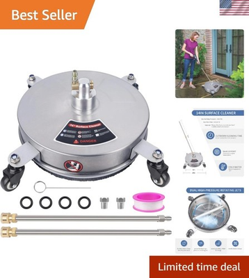 #ad Commercial Grade 14quot; Stainless Steel Pressure Washer Surface Cleaner 4000 PSI $118.65