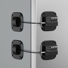 2 Pack Fridge Lock with Combination, No Key Required, Upgrade Refrigerator Lock