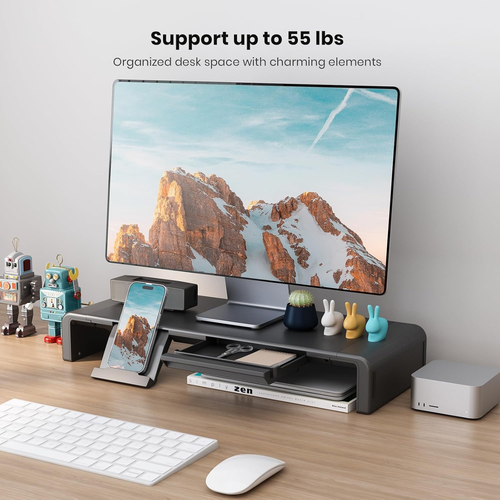 Monitor Stand Riser, Klearlook Foldable Computer Monitor Riser,Height Adjustable - 第 7/12 張圖片
