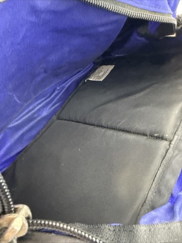 Marsupio lombare vintage The North Face blu viola nylon due tasche principali - Foto 3 di 3