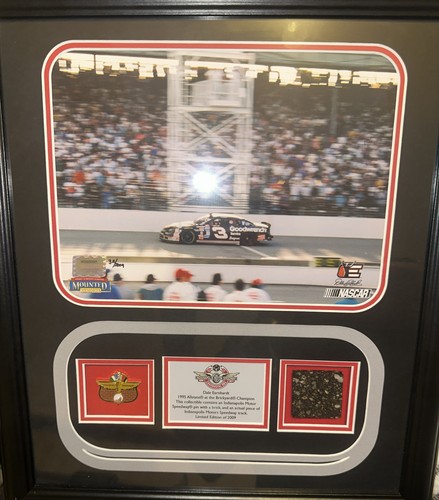 Dale Earnhardt Photo And Frame. Coa On Back Of Frame