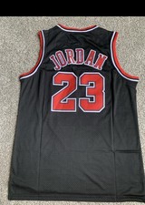NWT Mitchell  Ness Hardwood Classics Michael Jordan Black Red Bulls Jersey Med