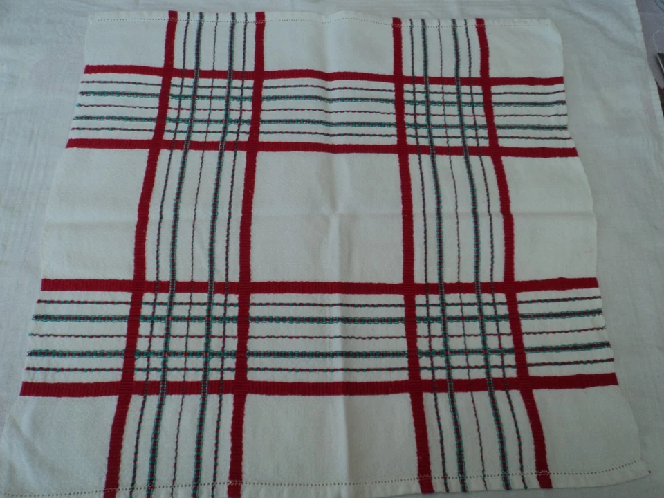 5 Anciennes serviettes de Tables en Coton Métis - 48 x 46cm. - Photo 3/3