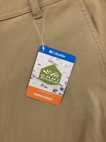 Pantalon de performance homme Columbia Omni Shield 44x32 kaki pêche extérieur neuf avec étiquette  - Photo 2/14
