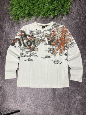 Gumu Sukajan Dragon Tiger Snake Phenix Printed T Shirt Tee Size M Japanese Brand