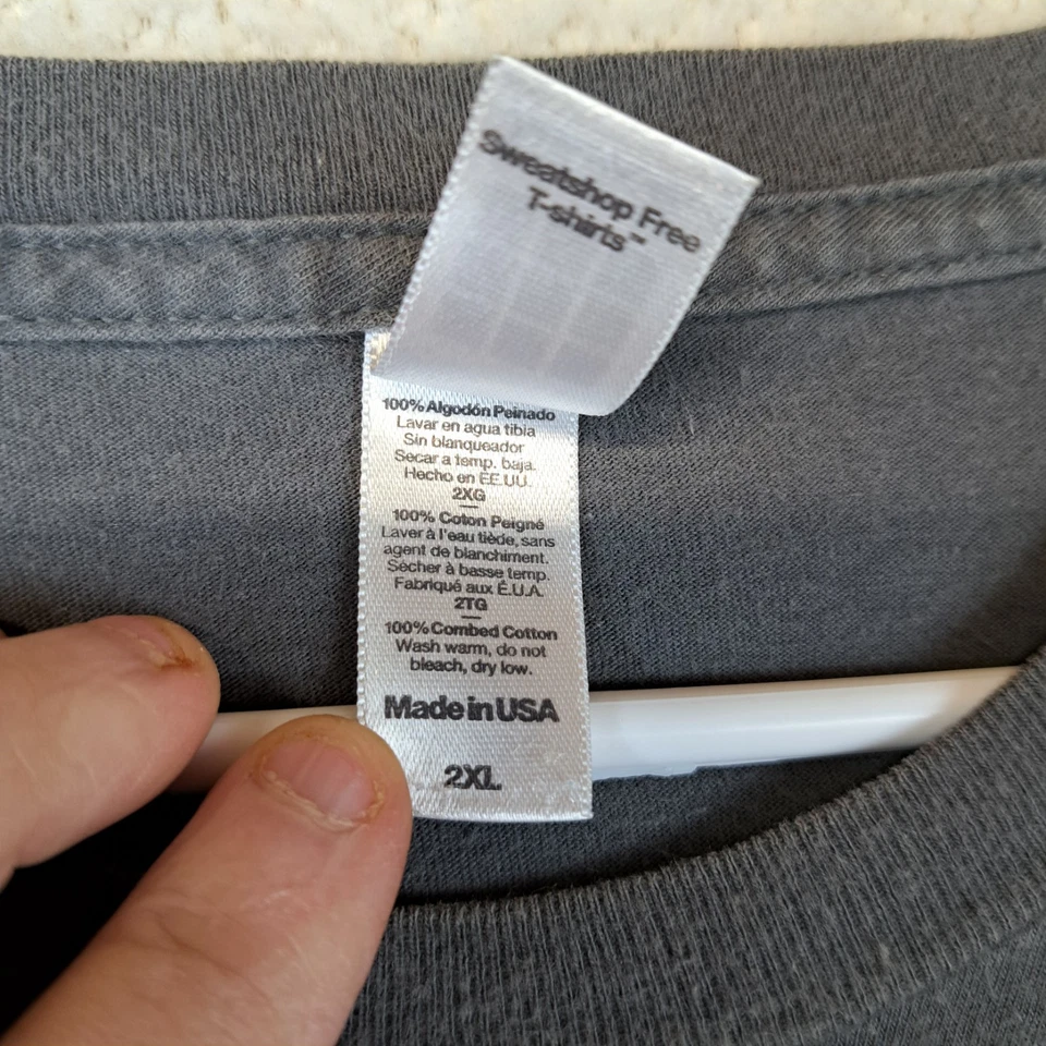 Camisa Dierks Bentley Road Renegade Tour Gris Talla 2XL Manga Corta 2006 Foto 4 de 4