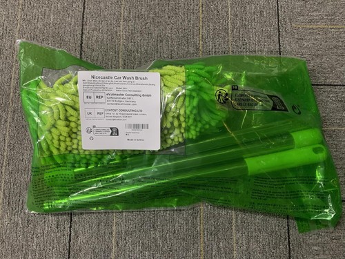 47" Dual Head Rotatable Car Wash Brush 3 Sections 120cm Chenille Soft Green - Picture 8 of 11