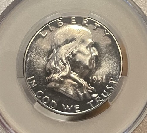 1951 CAC PR62 Franklin Silver Half Dollar - Picture 8 of 8