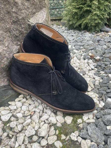 Men Lloyd Boots Black Suede 46