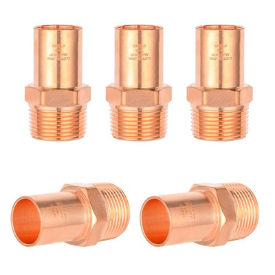 #ad #ad 5 Pcs Copper Press Male Street Adapter 3 4quot; FTG x 3 4quot; MPT Pressure Fittings... $82.43