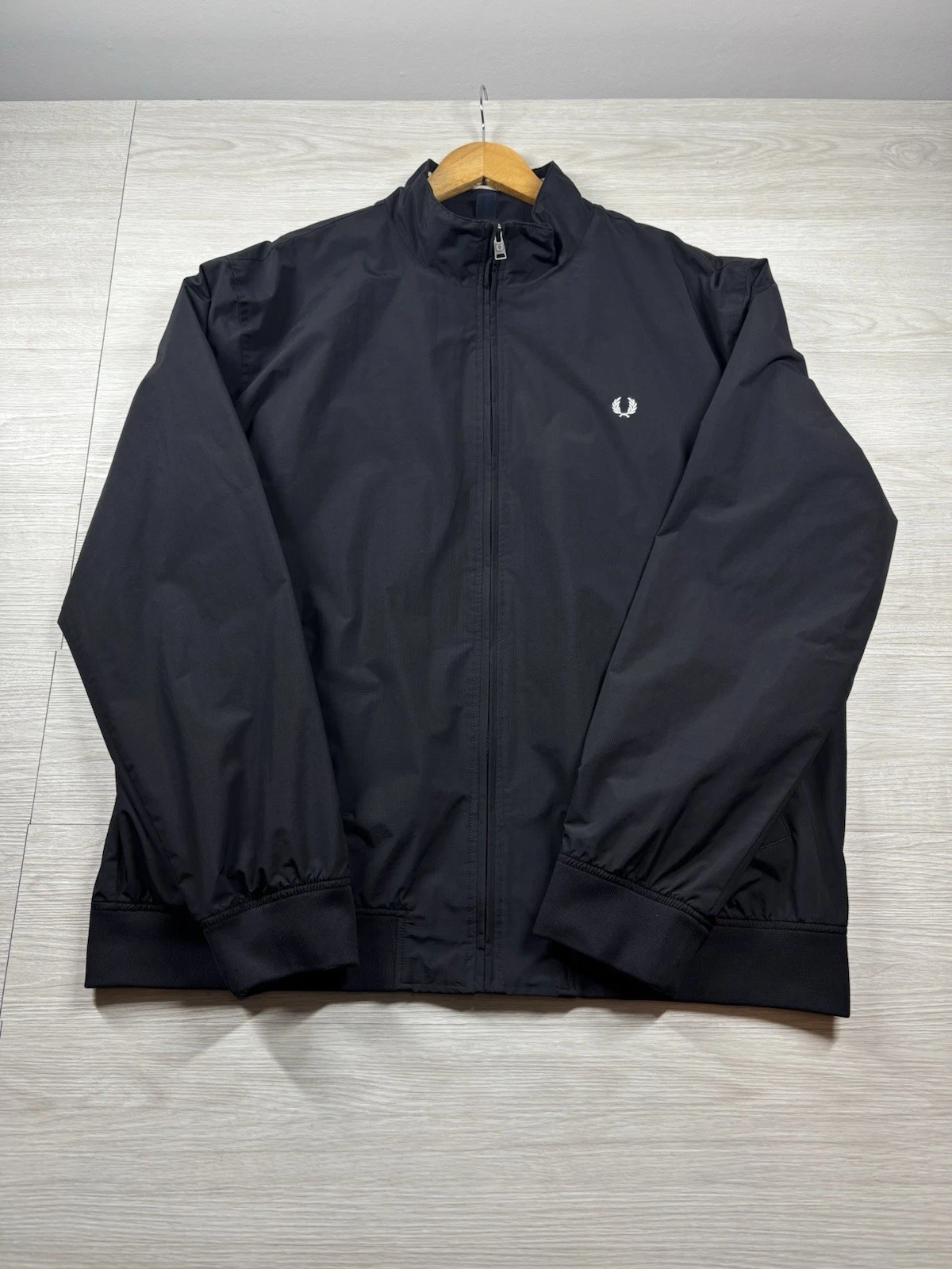 Fred Perry Men’s Brentham Jacket XXL Black Pre Owned Very Good Condition image 1