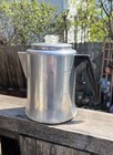 Vintage Mirro Aluminum Coffee Percolator 9-Cup Stove Top, Cowboy Camping, Usa