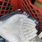 Vintage White Milk Glass Avon Open Hands Soap Dish Trinket Jewelry Holder