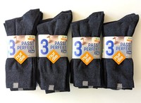 Neu - 12 Paar Nur Die Herren Passt Perfect Socken- Gr. 43-46 - Anthrazit - Paket