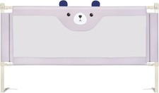 Children's Bed Barrier 150 cm Child Bed Barrier Adjustable Height 1.5m