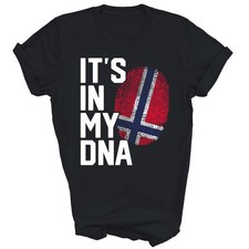 Its In My Dna Norway Norwegian Flag Heritage Shirt