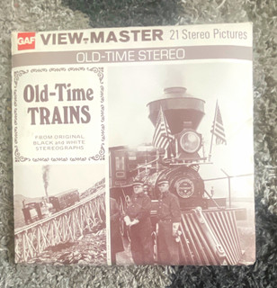 GAF View Master Old Time Trains Reel 21 Stereo Pictures 1970 B316 Vintage