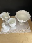 Vintage White Milk Glass Lot of 4 — photo 1