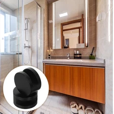  4 Pcs Bathroom Mirror Clips with Screws Glass Clamp Bracket Indoors