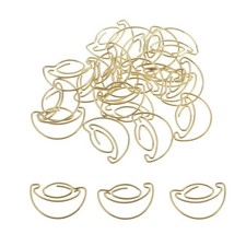 20pcs en forme de trombone en métal signet fournitures de bureau d'école de