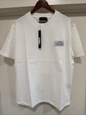Amiri White T-Shirt Size M Black Lettering Oversized