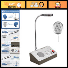 Dual-Way Window Intercom Speaker System for Business, Restaurant, Bank, Ticket W