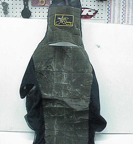 The Joie of Seating Gray/Black  Seat Cover from a Aluminum Racing Seat