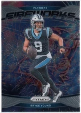 2024 Panini Prizm Fireworks Bryce Young Insert Card #14 Panthers