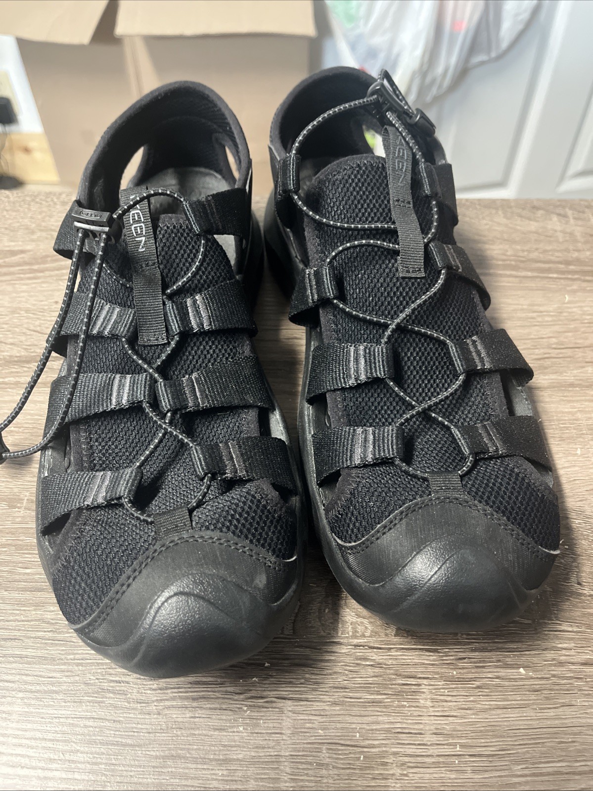 Sandali da uomo KEEN Seanik H2 resistenti leggeri ibridi ad acqua taglia 13 neri