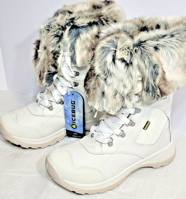 Ice Bug Winter Snow Boots White Women's Size 5.5  New