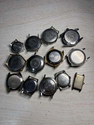 TEILE REPARATUR Vintage Uhren Konvolut 13 Uhren AS IS Sachsen Timex Cyma Imperial + - Bild 12 von 12