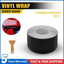 10M*5Cm High Gloss Black Vinyl Tape for Black Out Chrome Delete Window Trim