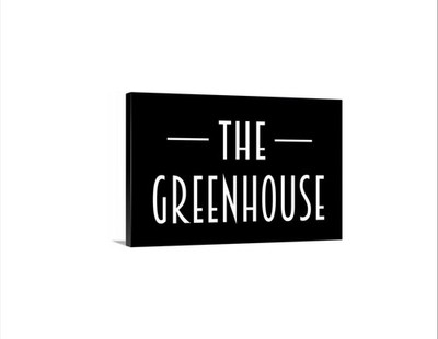 The Greenhouse Sign | Garden Wall Decor | Plant Lover Greenhouse Entry Sign