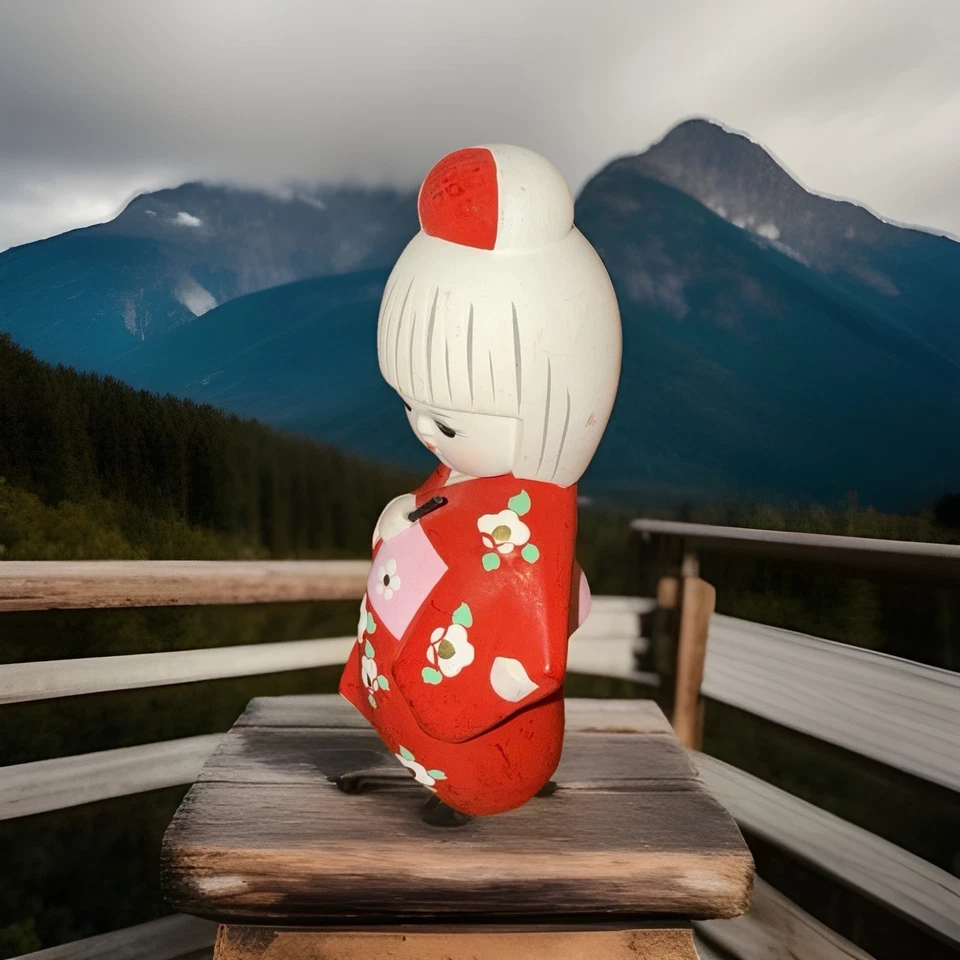 Muñeca japonesa Hakata muy rara pintada a mano Foto 2 de 4