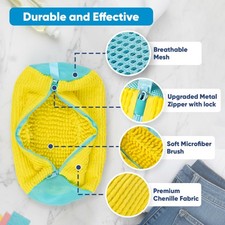 2 Pcs Reusable Shoe Washing Bag for Washing Machine Sneaker Shoe Laundry Bag