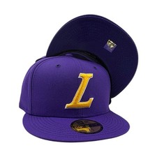 Los Angeles Lakes NBA New Era 59fifty fitted purple hat cap