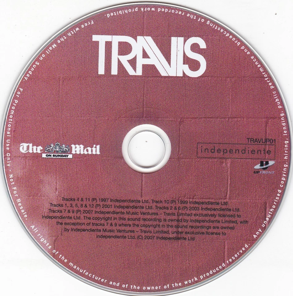 TRAVIS ( THE MAIL ON SUNDAY Newspaper CD ) - Bild 3 von 3