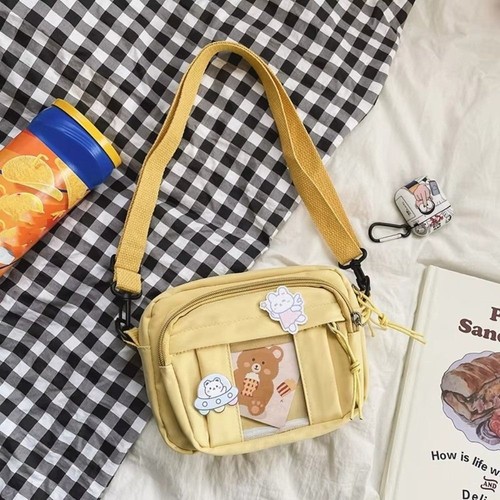 Casual Shoulder Bag Kawaii Crossbody Bag JK Transparent Bag For Women Girls - Picture 10 of 17