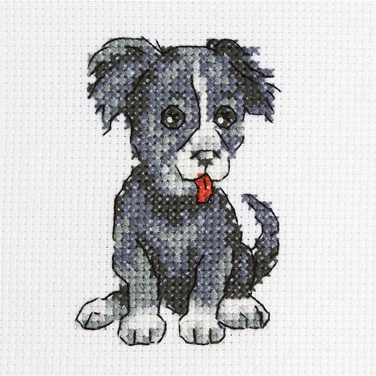 RTO counted Cross Stitch Kit ""Quick Ritchie"" H239, 9x9 cm, DIY