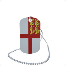 Dog Tag Flag Bunting Sark Dog Tag Aluminium 30 x 50mm