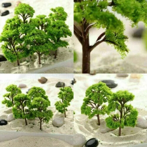 100pc 55mm HO Scale Model Trees Train Railroad Wargame Park Landscape Scenery - Picture 5 of 14