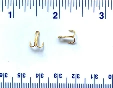 50 GT Top Quality Gold Treble Fish Fishing Hooks Size 16