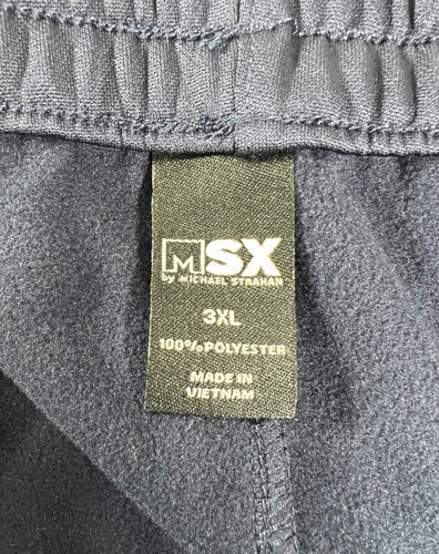 MSX Michael Straham Big & Tall Mens Pants Workout Gym Fitness Training Navy 3XL - 第 5/6 張圖片