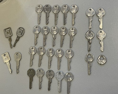 Lot of 30 Vintage Briggs & Stratton Co (BASCO) General Motors (GM) Car Keys