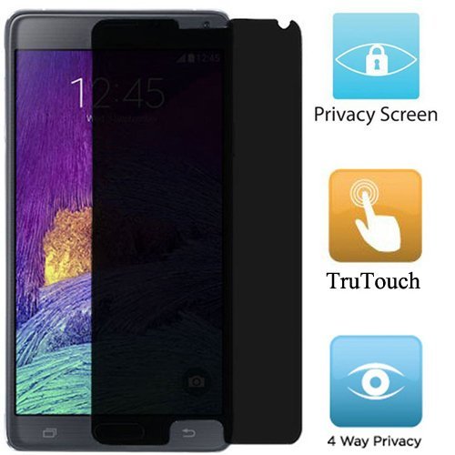 Vidrio templado privacidad 9H dureza 0,3 mm 2,5D para Samsung Galaxy Note 4 - Imagen 1 de 4