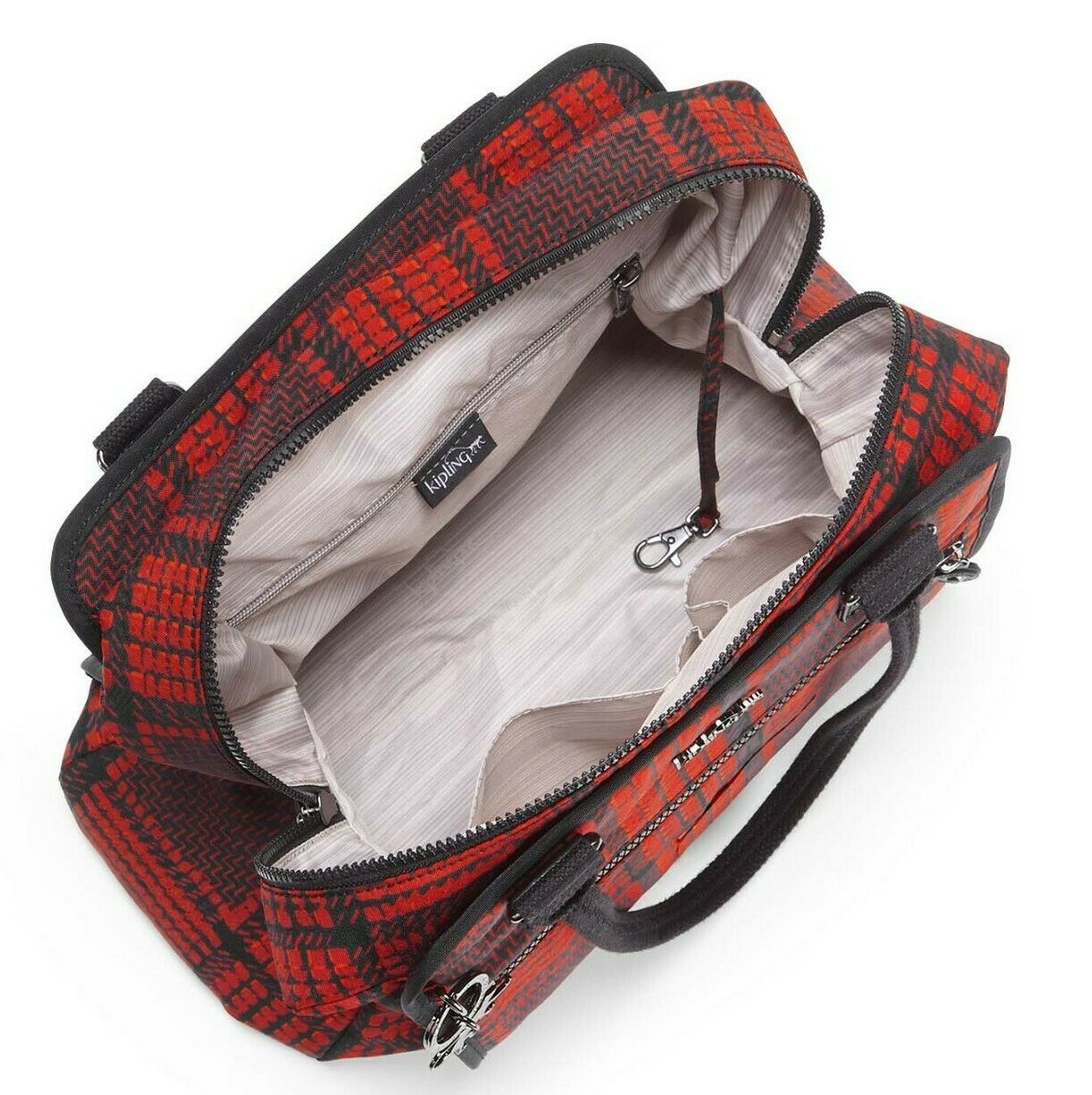 Kipling Faye Fever Large Shoulder Bag Check Mix For Sale Online Ebay