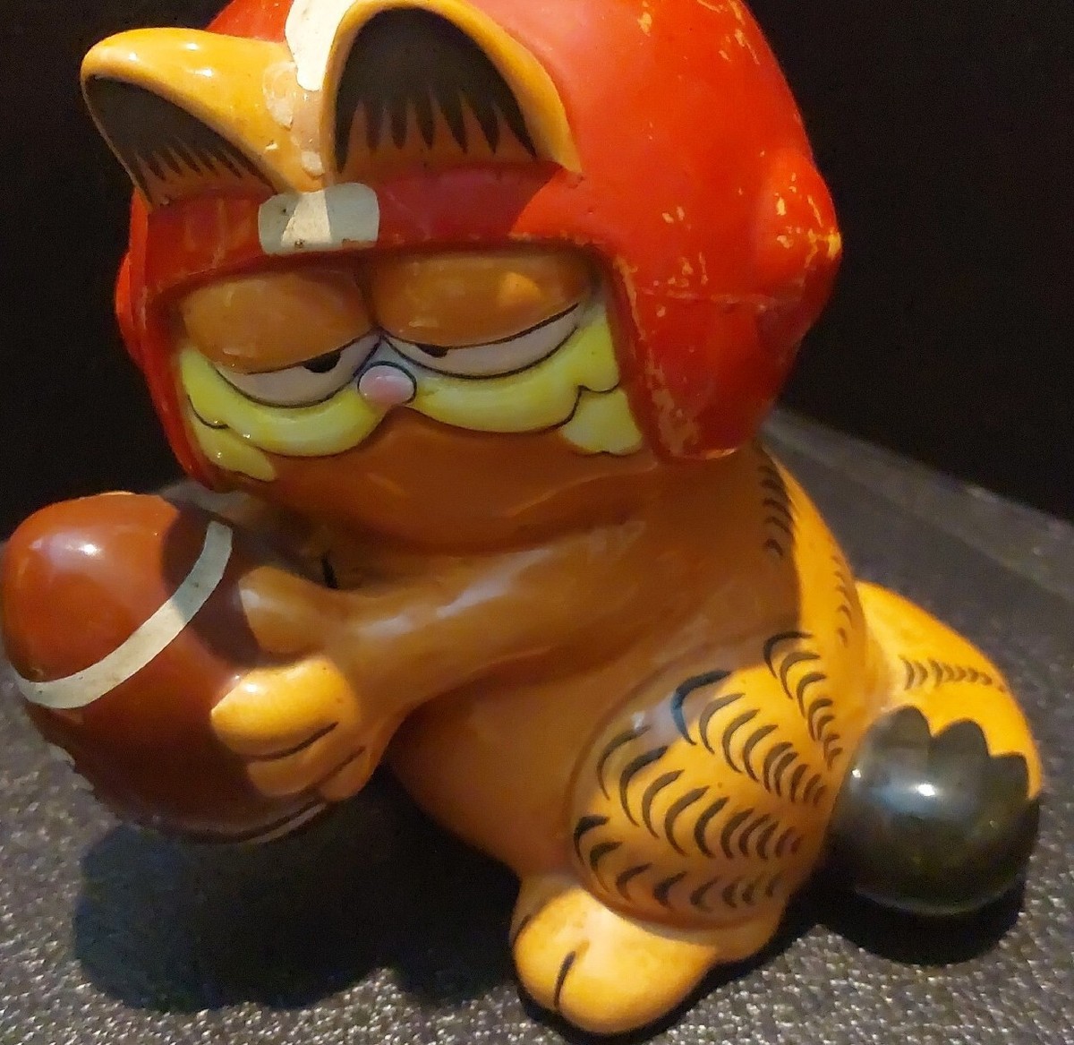 GARFIELD SOCCER 80s Vintage Coin Bank
