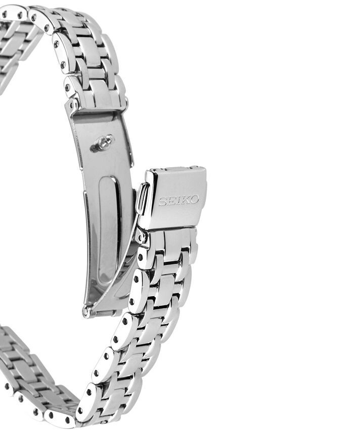 SEIKO SUP333 Solar Diamond Accent Silver Tone Stainless